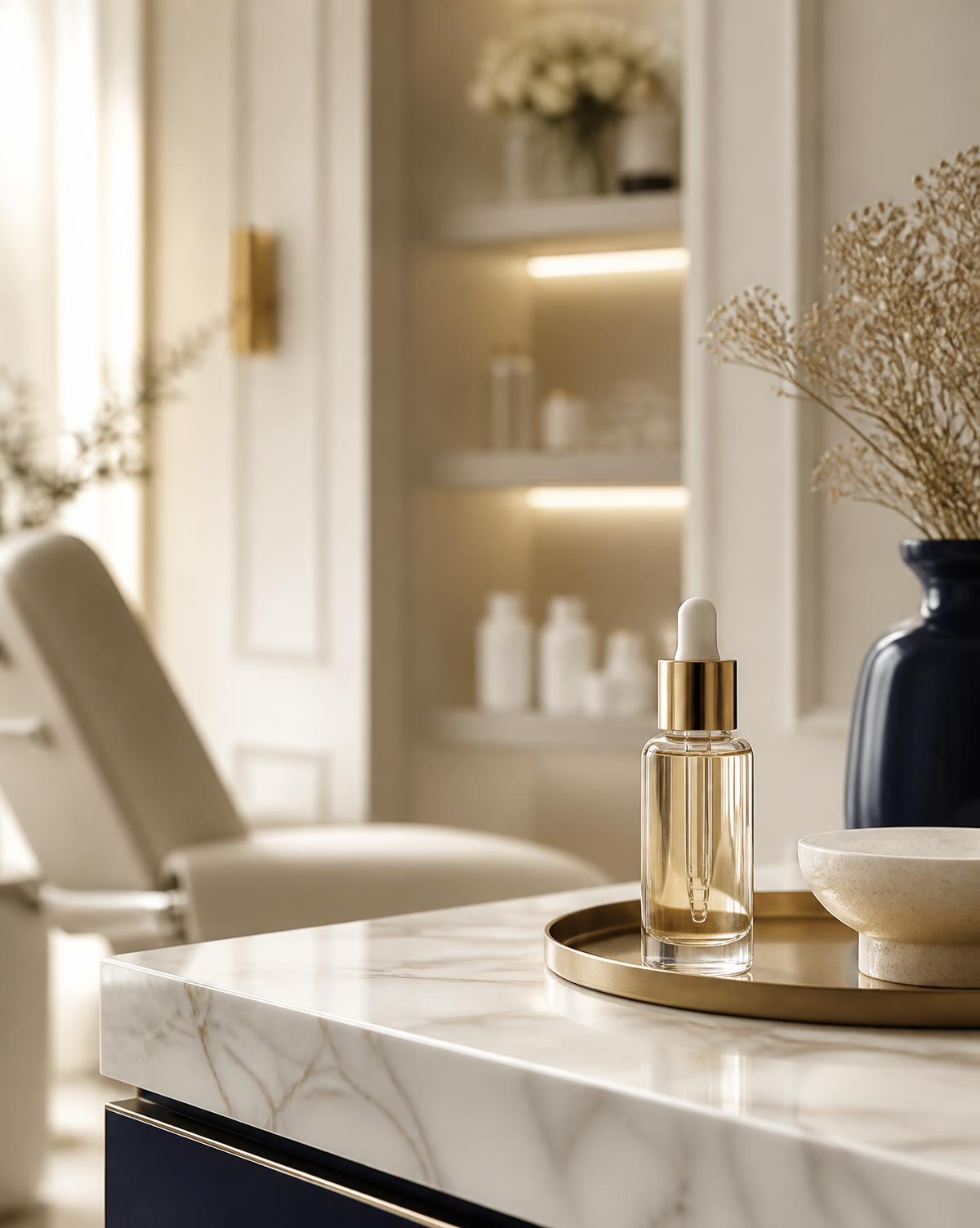 Calm treatment room with warm natural light